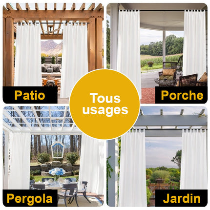 Let og transparent udendørs gardin