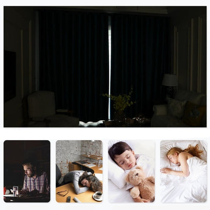 Termisk mørklægningsgardin i midnatsblå