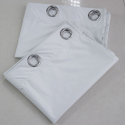 Vandtæt hvidt udendørsgardin med ringe