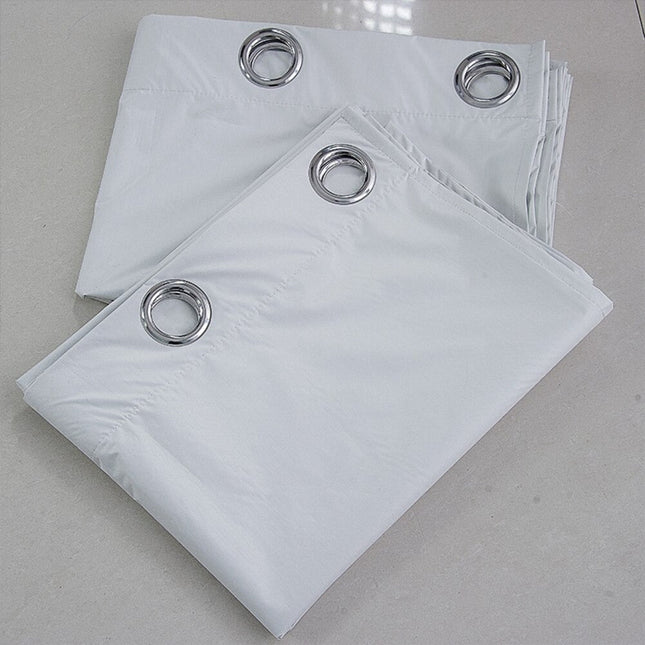 Vandtæt hvidt udendørsgardin med ringe