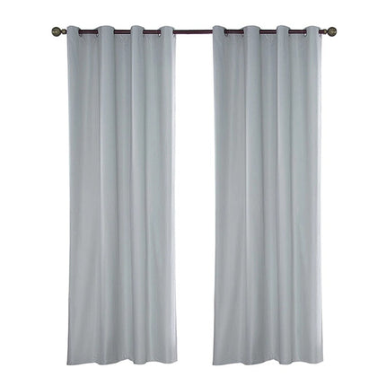 Vandtæt hvidt udendørsgardin med ringe