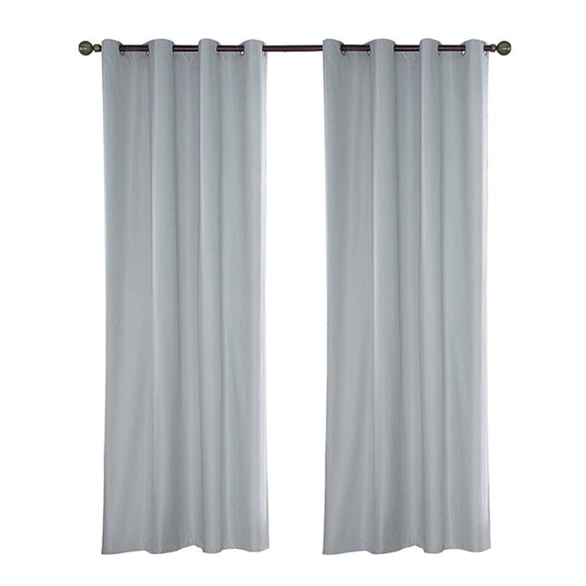 Vandtæt hvidt udendørsgardin med ringe