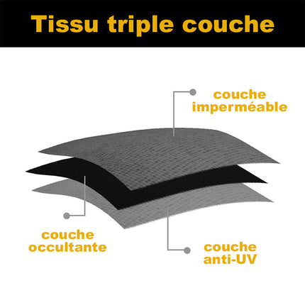 Slidstærkt gardin til havepavillon