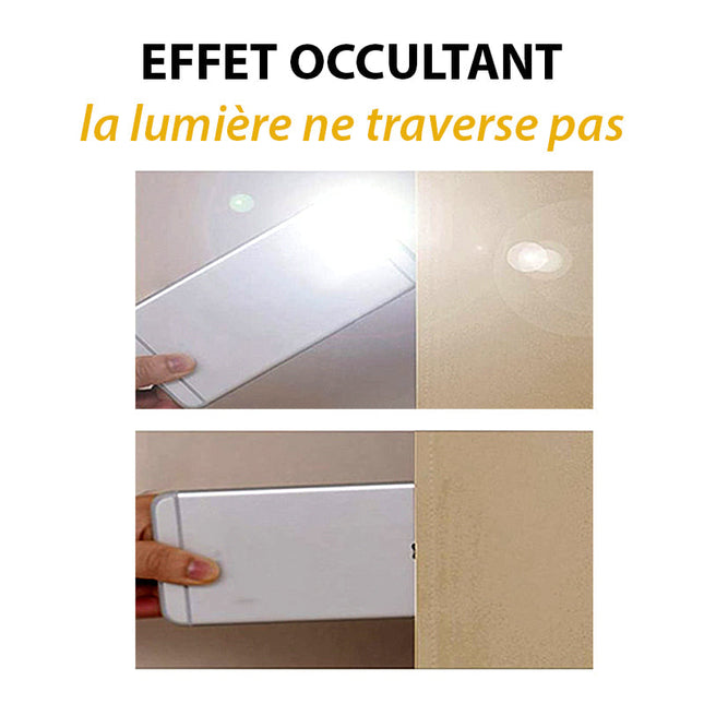 Mørkebrunt støjreducerende og termisk gardin