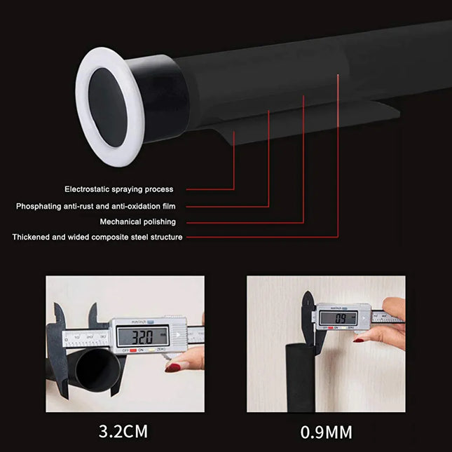 Justerbar teleskop gardinstang