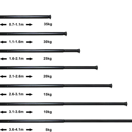 Justerbar teleskop gardinstang