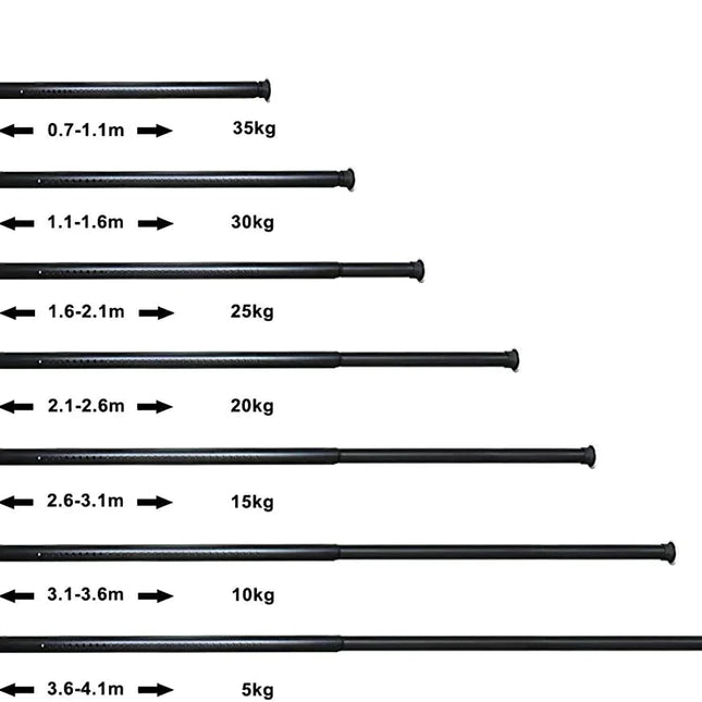 Justerbar teleskop gardinstang