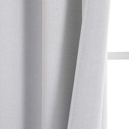 Klassisk hvidt gardin med øjer