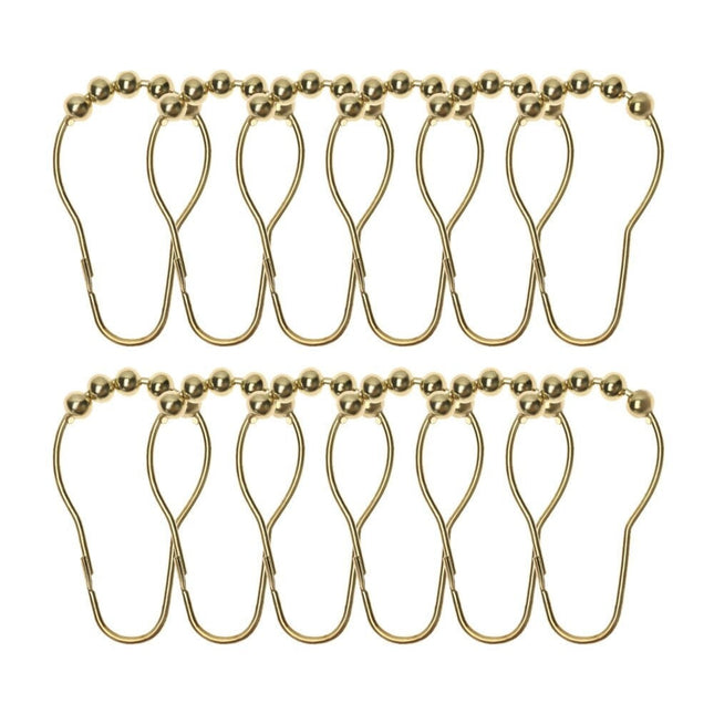 Dekorative gardinringe med rullekugler