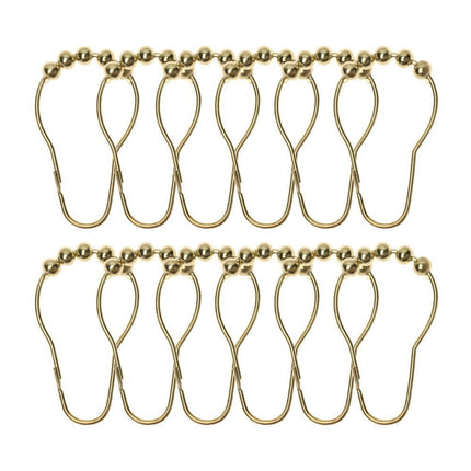 Dekorative gardinringe med rullekugler