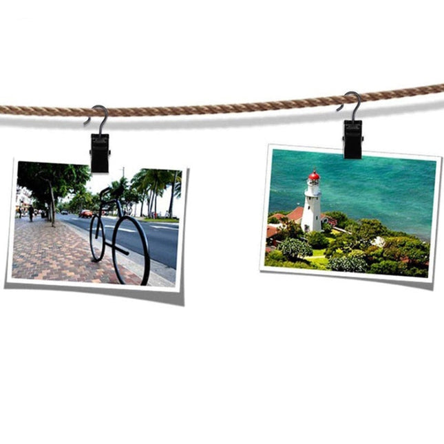 Gardinklemmer med kroge i metal