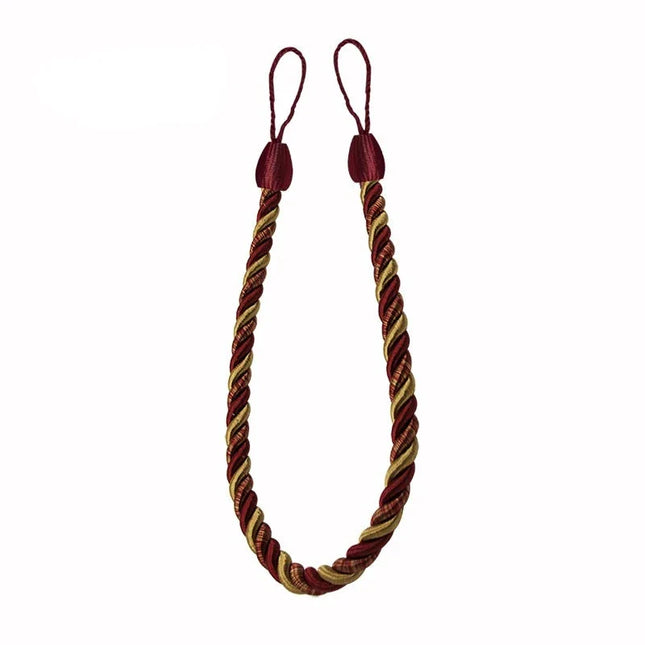 Dekorativt gardinbånd flettet af reb