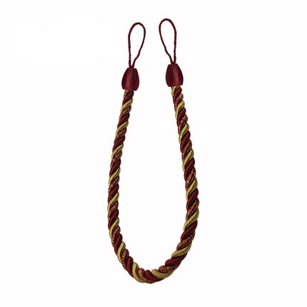 Dekorativt gardinbånd flettet af reb