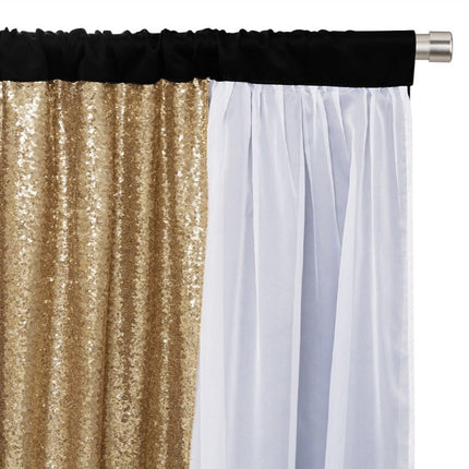 Mørklægningsgardin med sølv pailletter