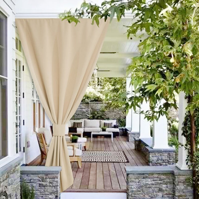 Vindtæt gardin til overdækket terrasse