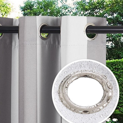 Bredstribet udendørs gardin til pergola