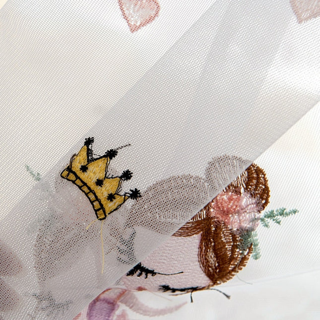 Børnegardin til piger med ballerinaer