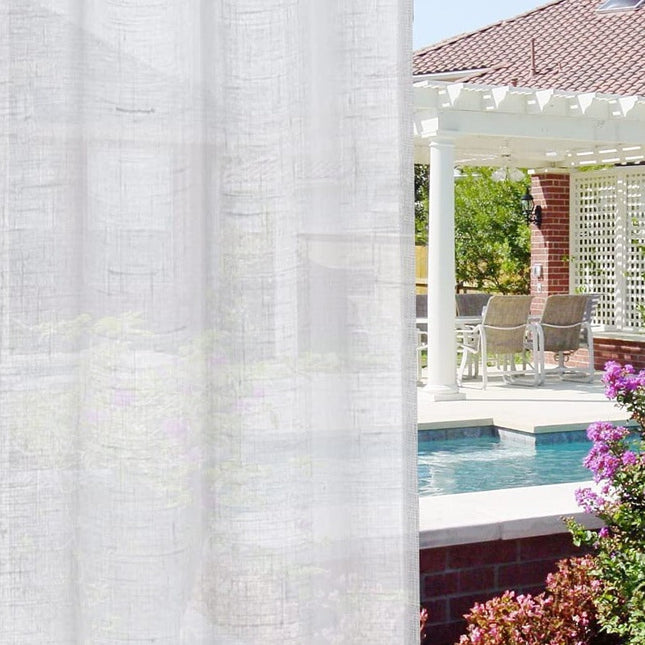 Udendørs gardin med hørlook