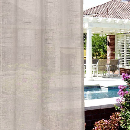 Gardin i hørlook til udestue