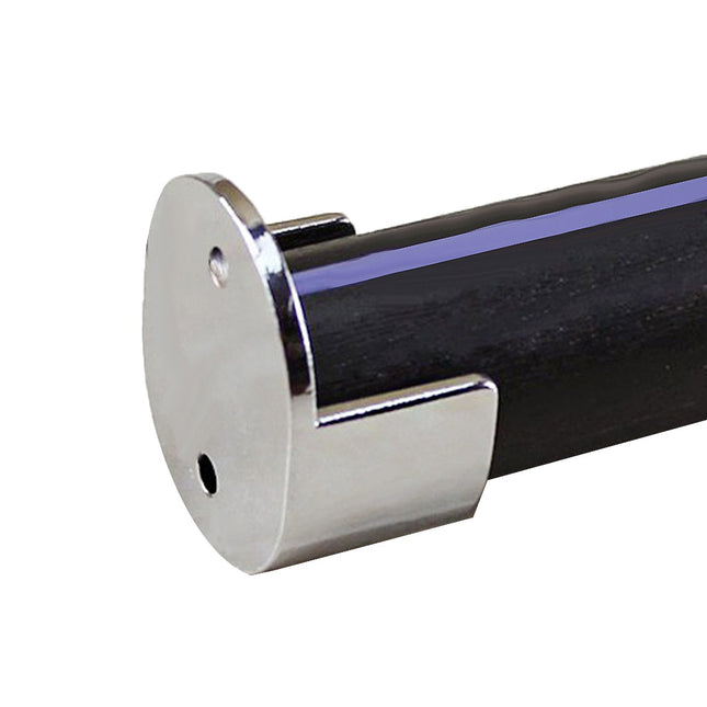 Holder til garderobestang i krom