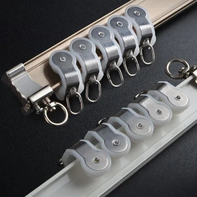 Fleksibel buet gardinskinne til loft