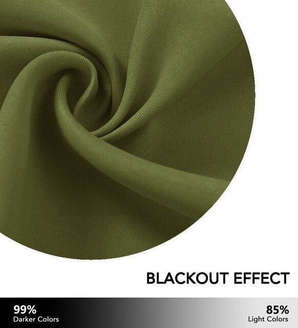 Termisk og lydisolerende mørklægningsgardin