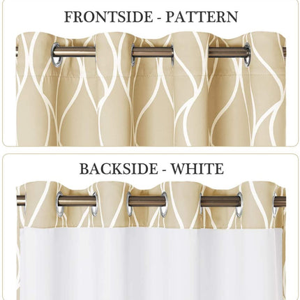 Mørklægningsgardin Jarven med bølgemønster