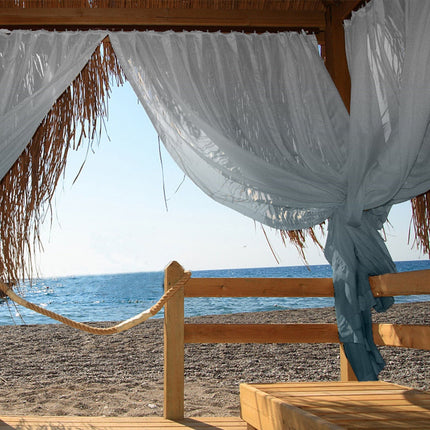 Gennemsigtigt udendørs gardin til altan