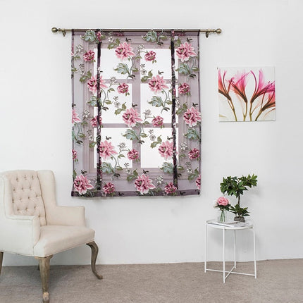 Let foldegardin med blomstermotiv