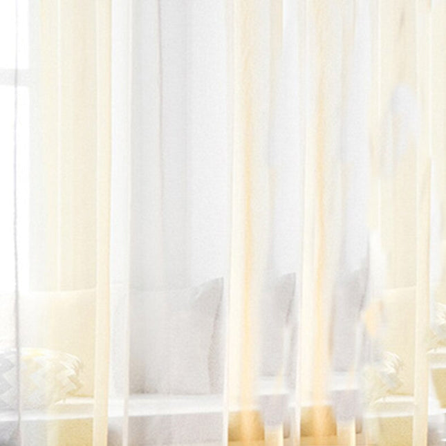 Tofarvet let gardin til soveværelse