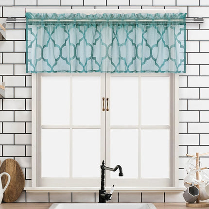 Kort cafégardin til køkkenvindue