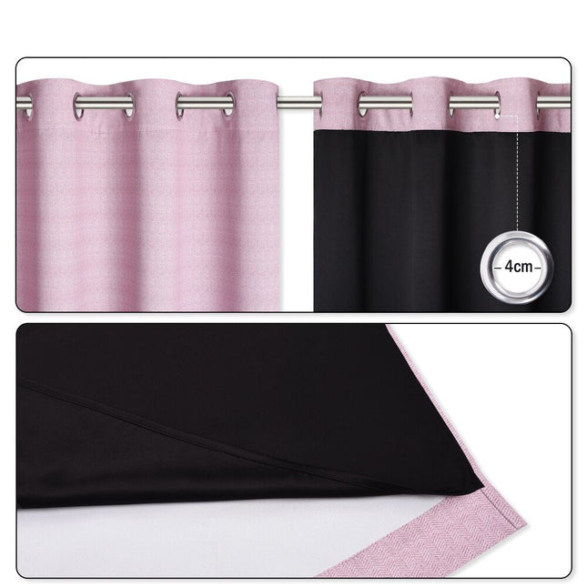 Tekstureret mørklægningsgardin til soveværelset