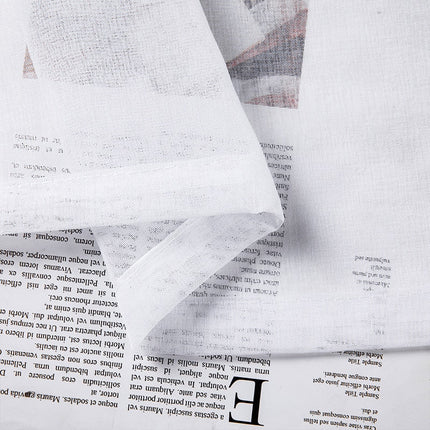 Enkelt hvidt let gardin med ringe