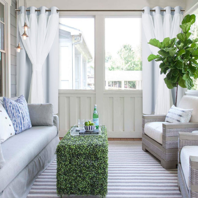 Vandafvisende udendørs gardin til altan