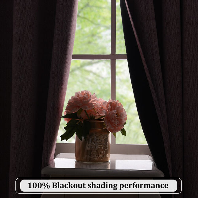 Tekstureret mørklægningsgardin til soveværelset