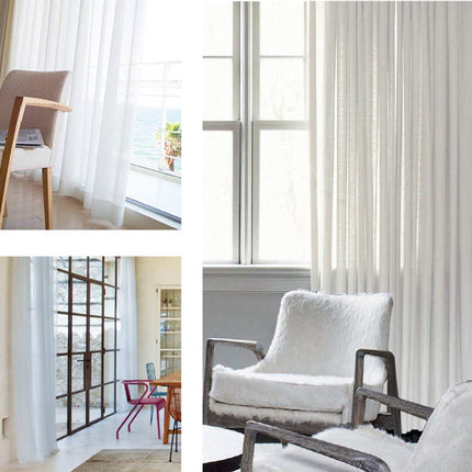 Klassisk og let gennemsigtigt voile gardin