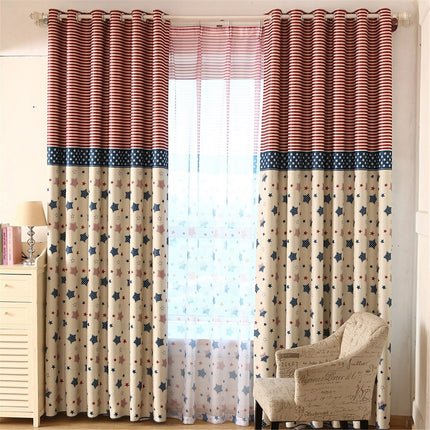 Mørklægningsgardin med amerikansk flag mønster