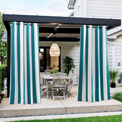 Bredstribet udendørs gardin til pergola