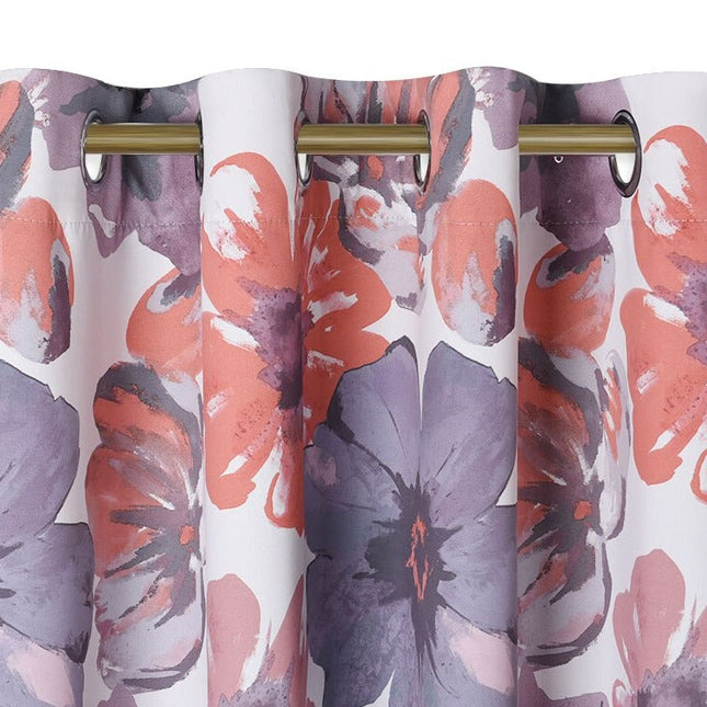 Gardin med blomstermotiv i akvarel