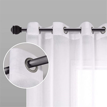 Moderne gennemsigtigt gardin med farvegradient