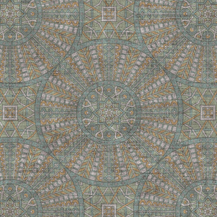 Mønstret mørklægningsgardin i vintage stil