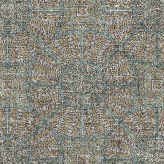 Mønstret mørklægningsgardin i vintage stil