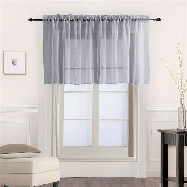 Moderne transparent cafégardin til køkkenet