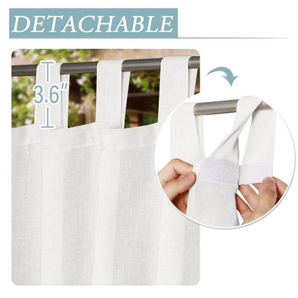 Udendørs gardin med hørlook