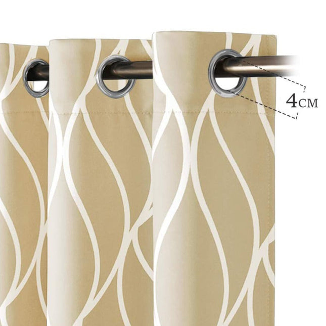 Mørklægningsgardin Jarven med bølgemønster