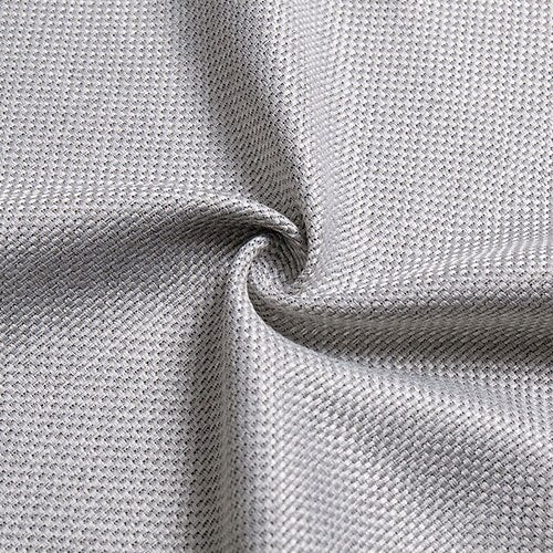 Gråt gardin med flot tekstur