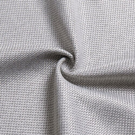 Gråt gardin med flot tekstur