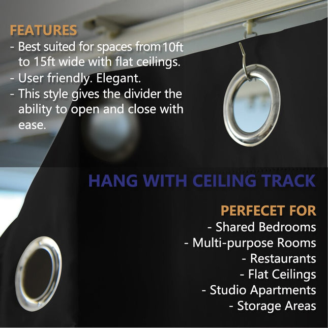 Mørklægningsgardin som praktisk rumdeler