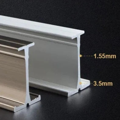 Fleksibel buet gardinskinne til loft