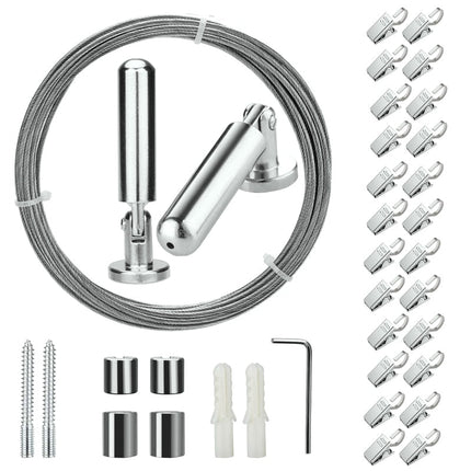 Komplet sæt til ophængning af gardinwire